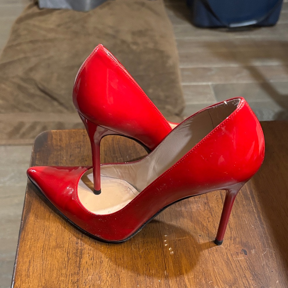 Stuart Weitzman Vibrant Red Heels